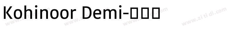 Kohinoor Demi字体转换 Kohinoor Demi字体转换